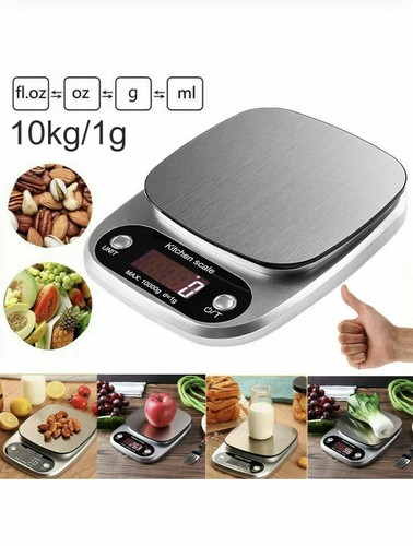 Kitchen Food Scale for Cooking Baking Diets, 22lbs Capacity(10kg x1g) - Picture 2 of 3