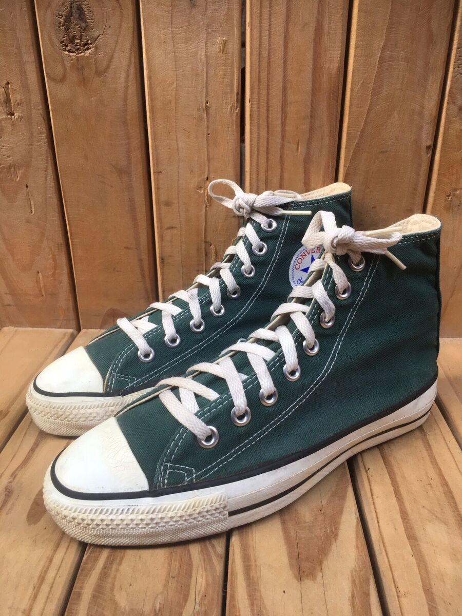 Vintage Rare Chuck Taylor All Star Converse Green Made In USA sz USA 6.5 UK 5.5 Vintage Rare Chuck Taylor All Star Converse Green Made In USA sz USA 6.5 UK 5.5