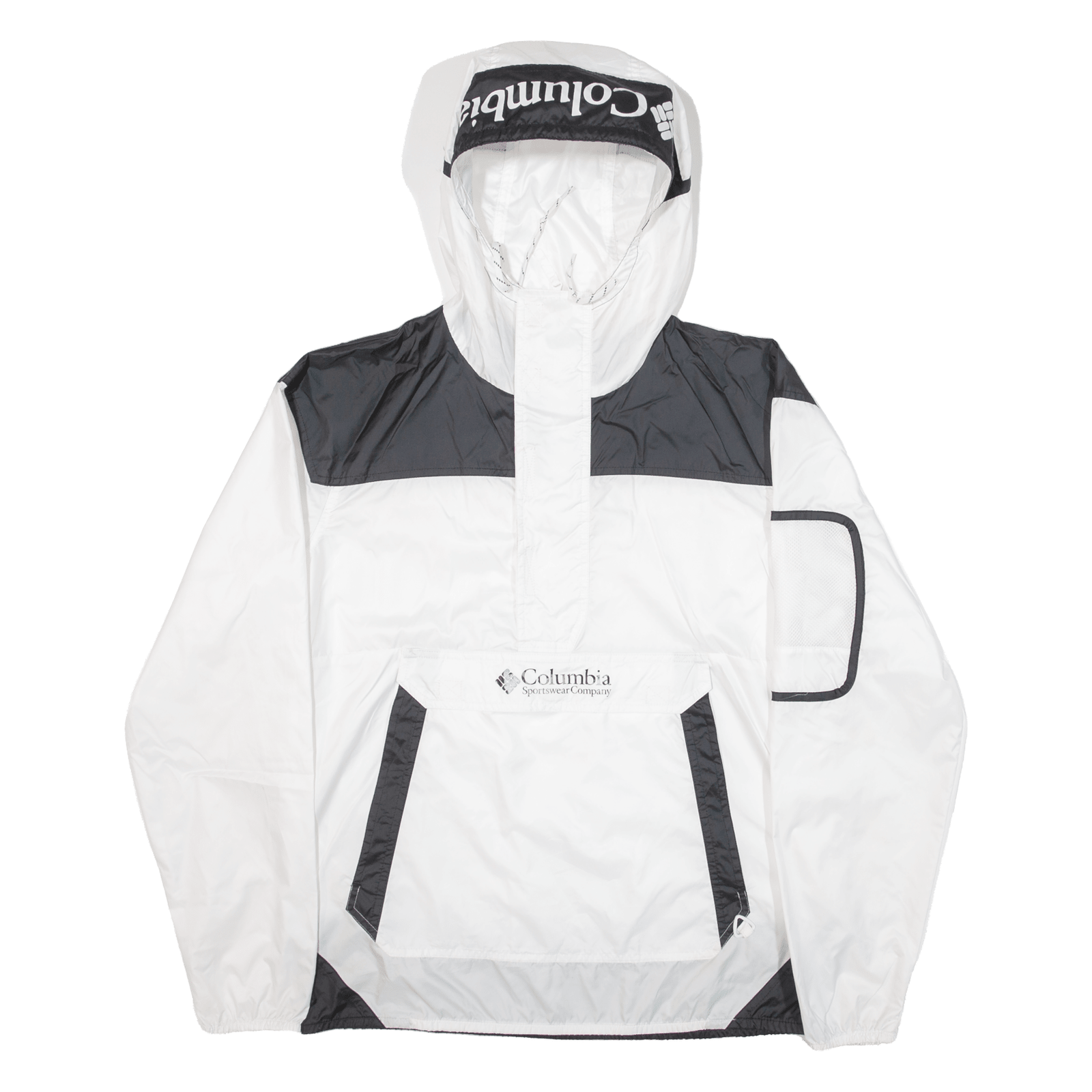 COLUMBIA Mens Anorak Jacket White Hooded M eBay