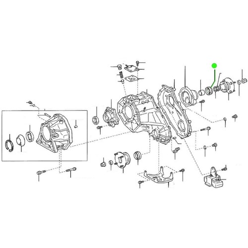 Transfer Case Extension Housing Output Shaft Rear Seal for 4RUNNER 2003