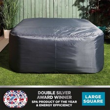CleverSpa Large Square Thermal Hot Tub Cover - 185cm