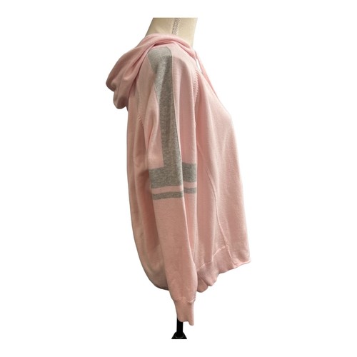 Athleta Womens L Hoodie Sweater RN 54023 Stretchy Hoody Walking Pink