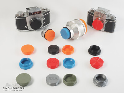 Exakta and Topcon RE Body & Rear Lens Cap By Forster UK