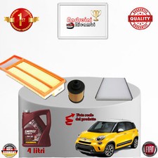 KIT TAGLIANDO FILTRI + OLIO FIAT 500 L 1.3 D MULTIJET 62KW 85CV DAL 2012 ->