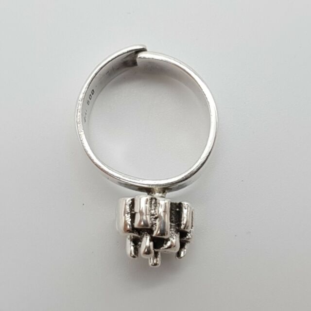 Perli Modernist 800 Silver Ring - (33) NC7215