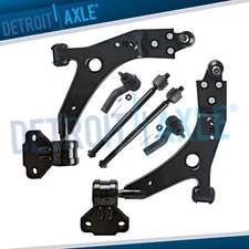 Front Lower Control Arms w/Ball Joints + Tie Rod Links for 2013-2018 Ford Escape
