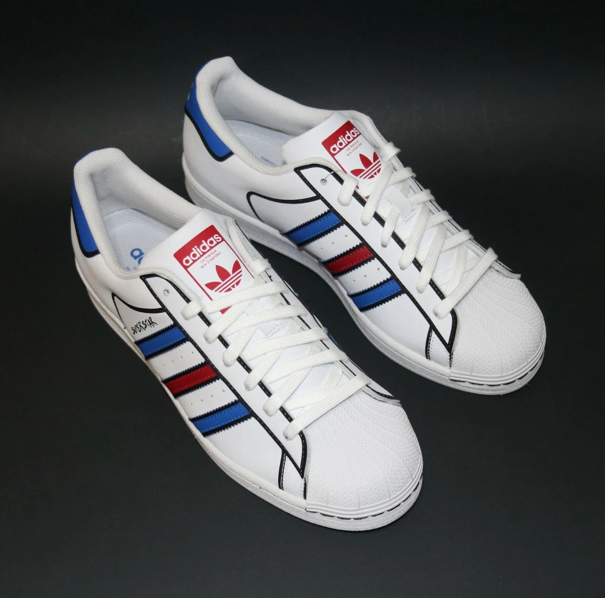 død analysere kanal ADIDAS Originals Superstar Shoes, Red/White/Blue, Size 6-9, FY3116 | eBay