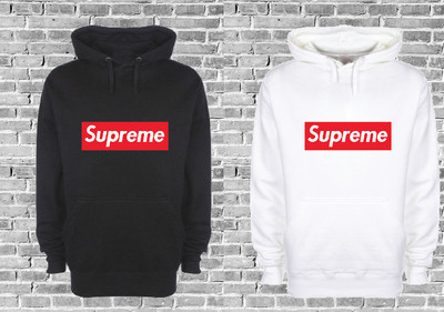 supreme felpa bianca