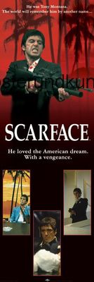 Scarface American Dream Al Pacino Türposter 158 x 53 cm