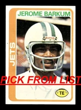1978 Topps Football 1-269 EX+/EX-MT+ Pick From List All PICTURED