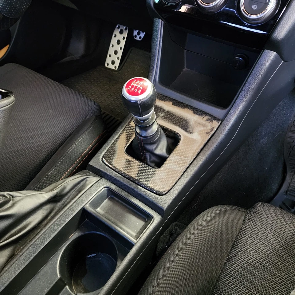 Отделочная пластина переключателя передач из углеродного волокна для Subaru VA WRX 2015-2021 годов выпуска - Изображение 4 из 4