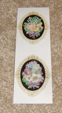 The Gifted Line ~ John Grossman One Sticker Strip ~ Floral Bouquet Cameos