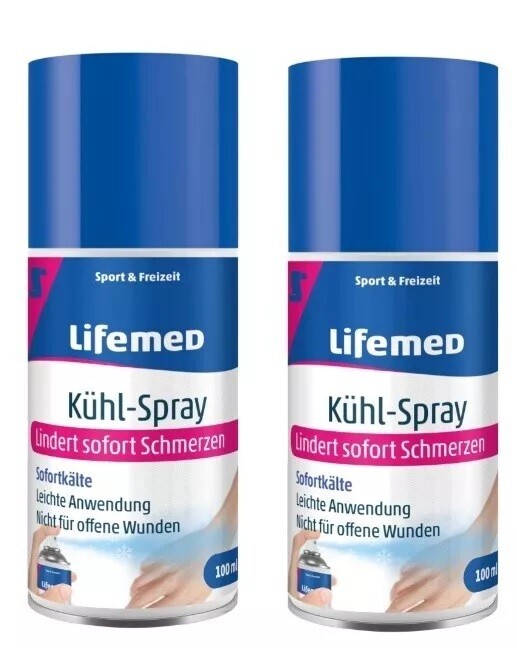 2 x Kühlspray Sportkältespray Eisspray Kältespray Sportverletzung Vereisung 100