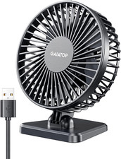 USB Desk Fan, Small but Powerful, Portable Quiet 3 Speeds Wind Desktop Personal