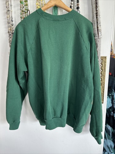 VINTAGE HANES 90s Fall Sweatshirt Glittery Pumpkins & Scarecrows 3D Effect - Picture 9 of 12