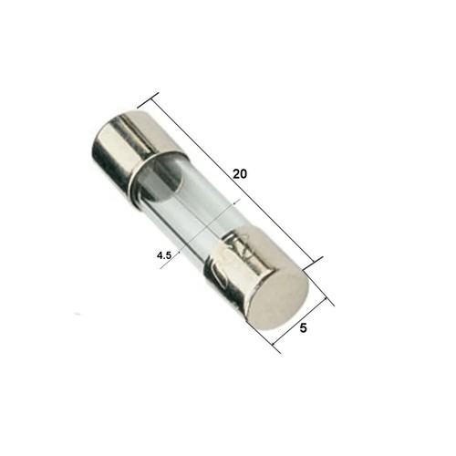 Fusible verre 5x20 - Rapide (F) 10A/250V (10 Fusibles) - Imagen 2 de 3