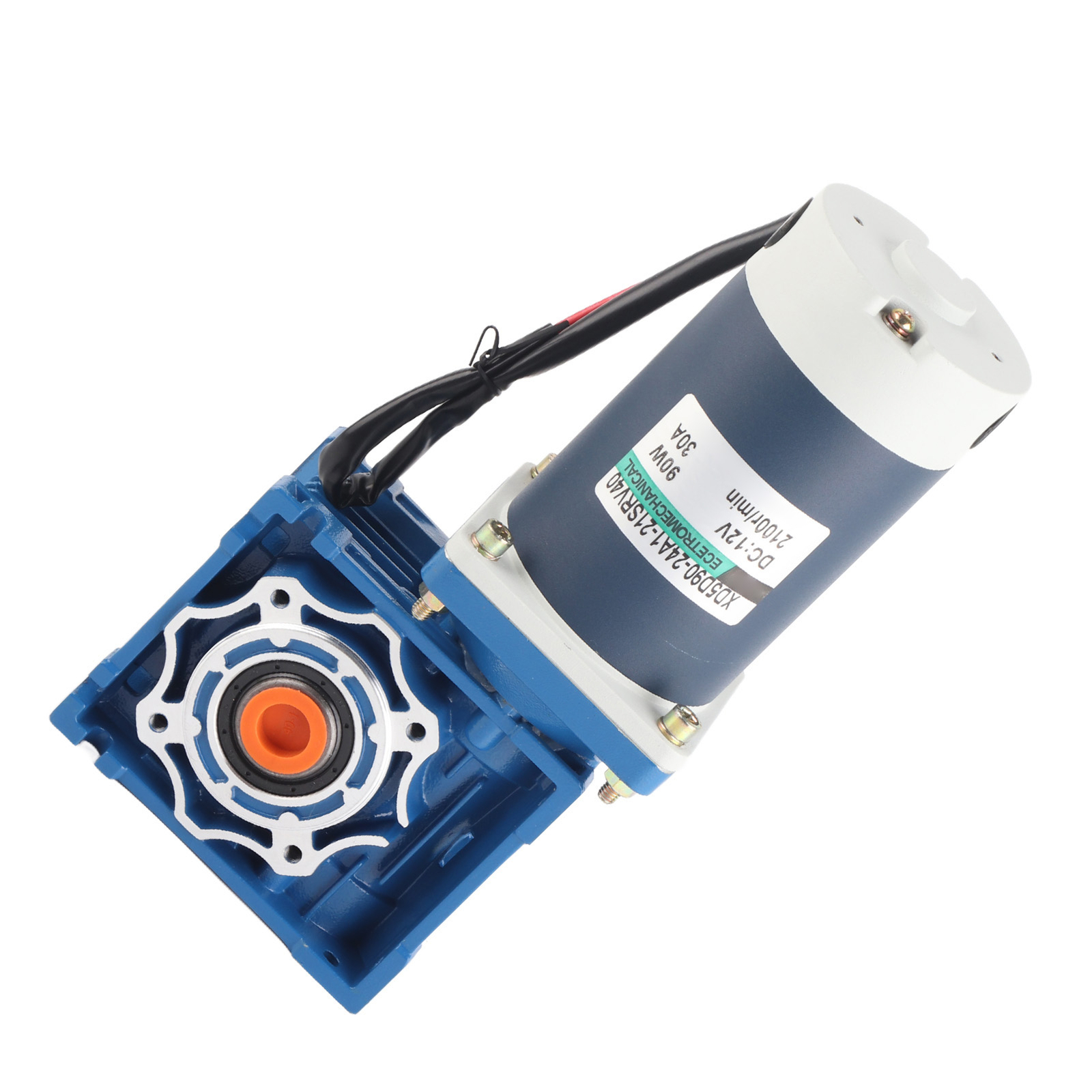 Worm Gear Motor 90W 2100 R/min XD5D90‑24A121SRV‑RV40 Reduction Ratio