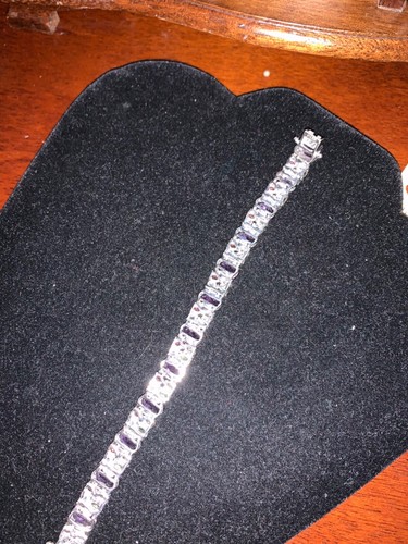 NWT STS sterling silver 925 multi gemstone bracelet 7” gorgeous - Picture 5 of 7