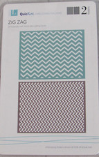 Lifestyle Crafts/QuicKutz Embossing Folders, Zig Zag, 2 Folders, EF-0012
