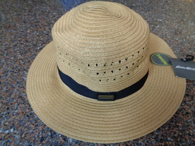 Packable Panama Straw Hat Brown 