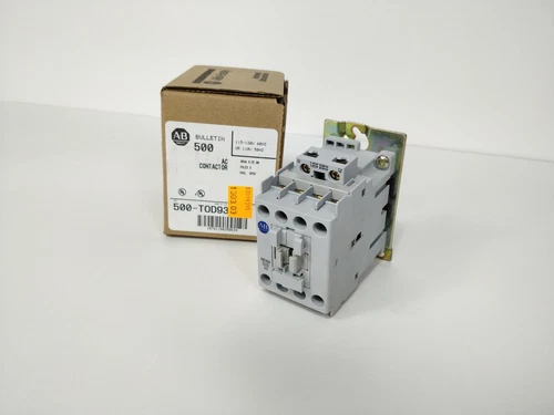 Allen Bradley  500-TOD93 Ser D AC CONTACTOR SERIES B 600VAC 18A 3 POLE