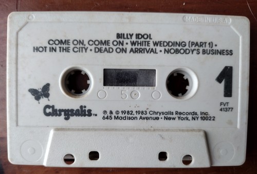 Billy Idol Self Titled Cassette Only No J Card - Picture 1 of 2