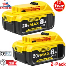 2Pack For DeWalt 20V 20 Volt Max 8.0AH Lithium Ion New Battery DCB206-2 DCB205-2