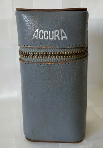 Vintage ACCURA Folding Fan Camera Flash Bulb Reflector w/ Gray Case - Picture 10 of 12