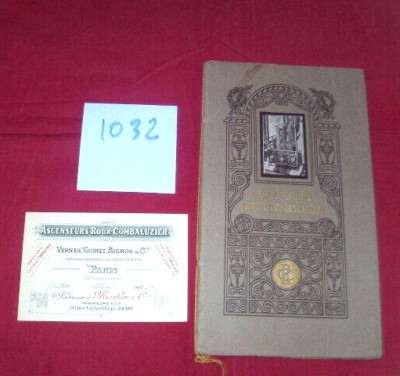 Nr. 1032 / Katalog Aufzüge rot-kombaluzier ca. 1902-1905