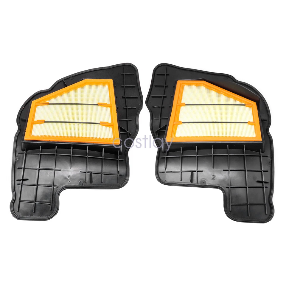 Пара воздушных фильтров двигателя подходит для BMW 550i 650i 750i 750Li X5 X6 4,4 л слева + справа - Изображение 2 из 4