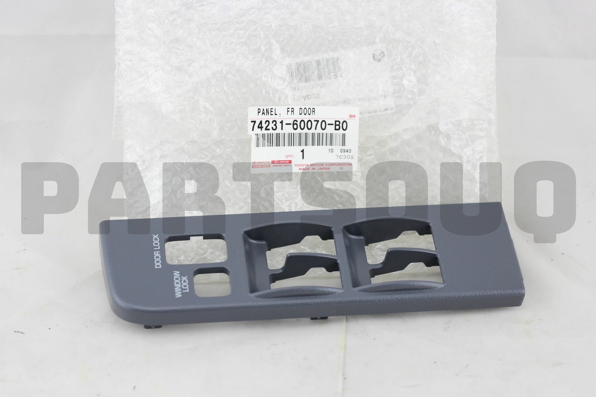 7423160070B0 Genuine Toyota PANEL, FRONT ARMREST BASE, UPPER RH