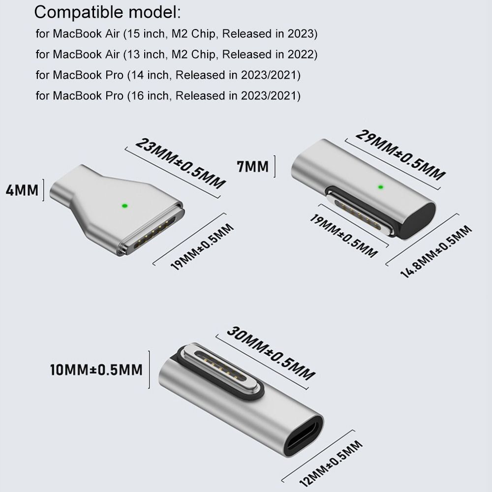Laptop Typ-C Weiblich zu Magsafe 3 Konverter PD Ladestopfe MacBook 