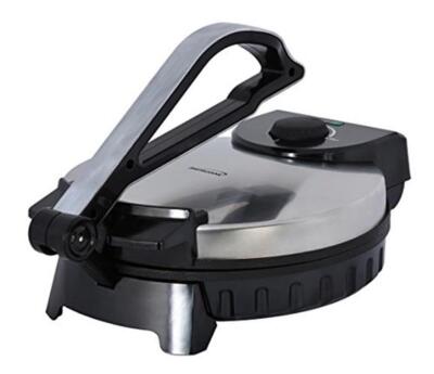 Brentwood Electric Tortilla Maker Non-Stick, 10-inch, Brushed Stainless 