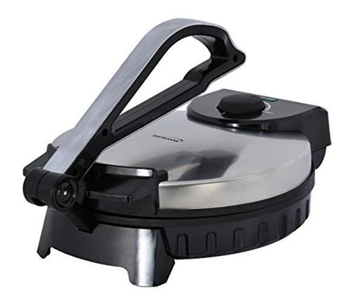 Brentwood Electric Tortilla Maker Non-Stick, 10-inch, Brushed Stainless 
