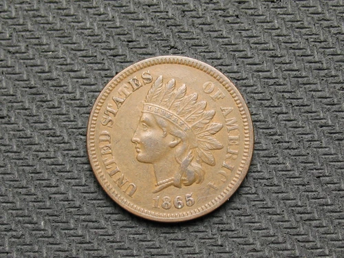 🔥 REVERSE ERROR XF 1865 INDIAN HEAD CENT PENNY DIAMONDS FULL LIBERTY 174us 💰