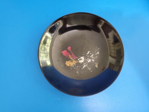 VTG Pair Couroc of Monterey 7 3/4" Shallow Bowls Abalone and Cherries - Picture 3 of 9