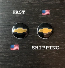 NEW CHEVROLET 2pcs - 14mm Key Fob Emblem Sticker Decal Logo Remote Badge USA