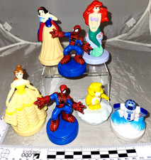 2001 Lot/7 Disney Princess, Spiderman, R2D2, ...