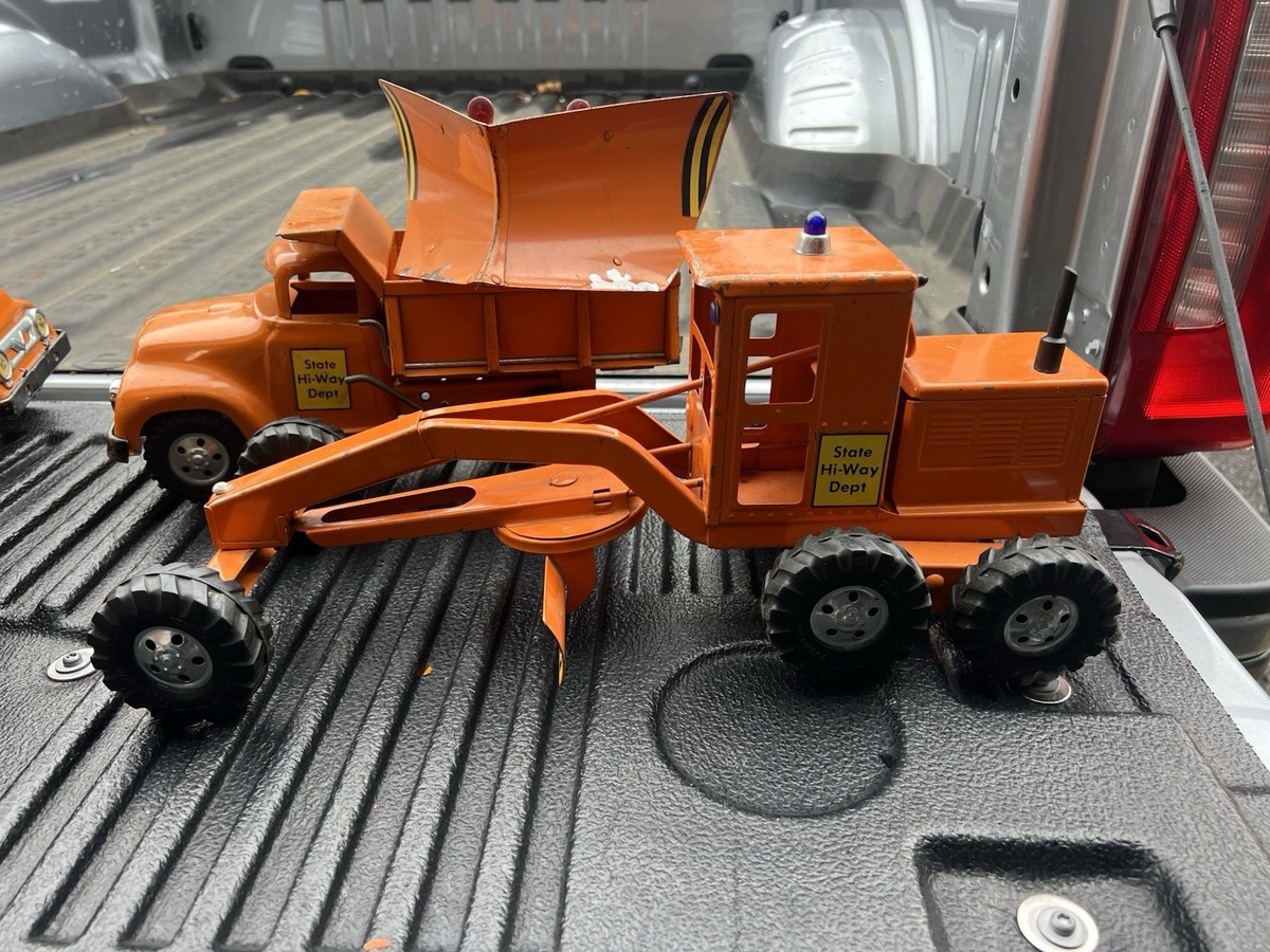 HTF Vintage Tonka 1957 State Hi-Way dept B210 set v Plow play wear