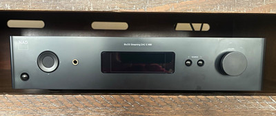 NAD C 658 BluOS Streaming DAC Preamplifier Black Bluetooth XLR RCA