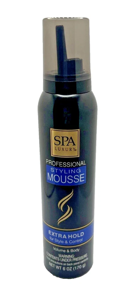 Mousse de peinado de lujo SPA Control corporal de volumen de retención adicional 6 oz 2 paquetes Foto 2 de 4