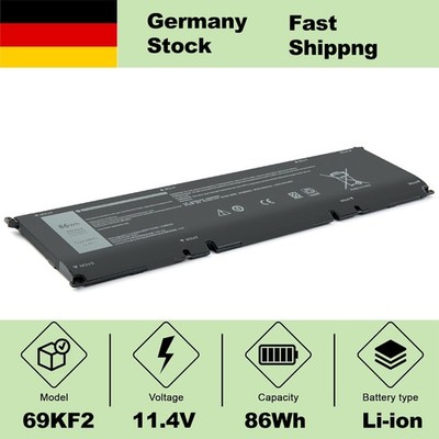 69KF2 Akku Für Dell G15 5510 5511 5520 XPS 15 9500 9510 Inspiron 7510 M15 M17 R3