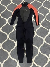 O'Neill Wetsuit Women's Size 10 SH2359 Black Coral Reactor 3/2mm Full Body