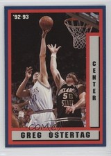 1992-93 Kansas Jayhawks Team Issue Greg Ostertag 0d8