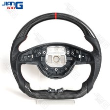 Carbon Fiber Perforated Steering Wheel For Mercedes-benz W205 W213 C200 Cla Gle