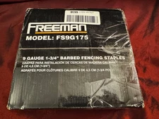 *Read* Freeman Fence Staples FS9G175 9 ga, 1-3/4 Barbed Fencing Staples 1000ct