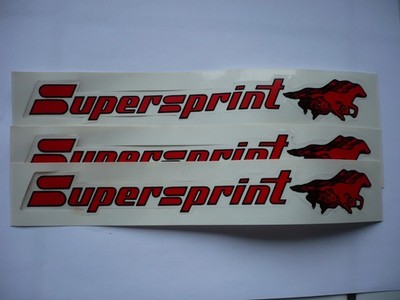 Aufkleber Sticker 3x Supersprint 3x23 NEU Sammlerauflösung--