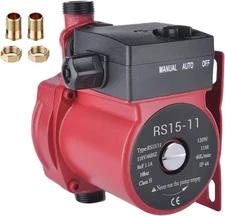 Stainless Steel Circulating Pump Red Color DM15-110