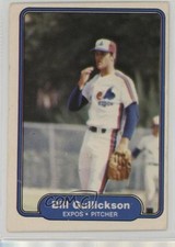 1982 Fleer Bill Gullickson #190 1i3m