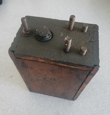 Antique Model T Ford Wooden Cased Ignition Buzz Coil Wooden Case For Parts